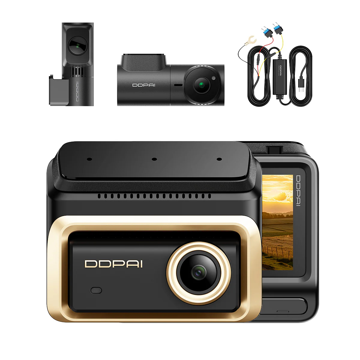 داش كام DDPAi Z90 pro Master كاميرا امامية 4K وخلفية 4K تدعم شريحة GPS+4G